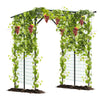 Lucktree Outdoor Grape Vine Trellis for Climbing Plants 79" x 59" x 78" Large Garden Arch