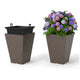 Lucktree Self-Watering Flower Pots withith Removable Inner Bucket & Drainage Holes
