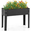 Lucktree Raised Garden Bed, Metal Planter Box with Legs, Drain Hole, Outdoor Indoor Elevated Garden Box