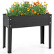Lucktree Raised Garden Bed, Metal Planter Box with Legs, Drain Hole, Outdoor Indoor Elevated Garden Box