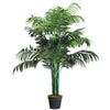 Lucktree 3.5 Feet Tall Potted Artificial Palm Tree for Indoor Outdoor