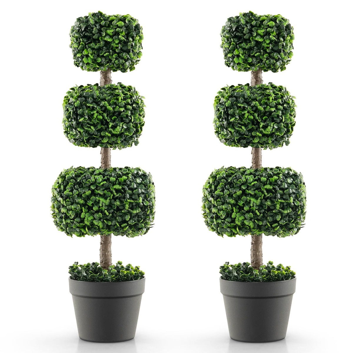 Lucktree 35?± Artificial Boxwood Topiary Tree
