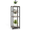 Lucktree 3 Tier Tall Plant Stand Indoor, 36 Inch Corner Plant Holder with Metal Frame