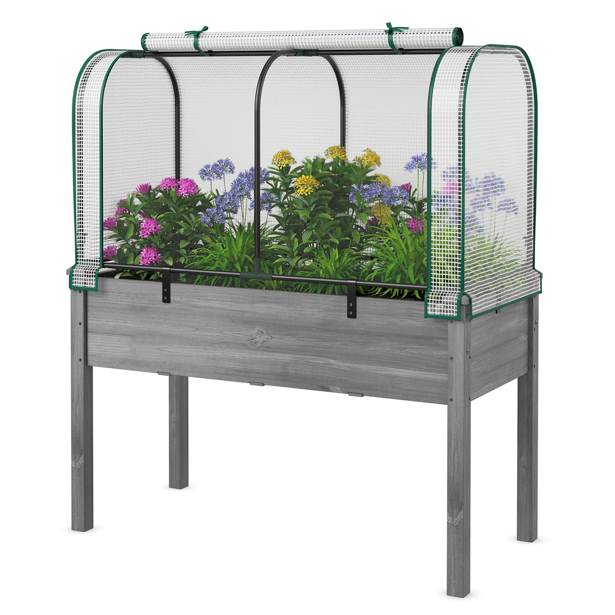 Lucktree Raised Garden Bed with Cover