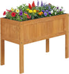 Lucktree Solid Wooden Raised Garden Bed w/Legs (35”Lx 16”Wx24”H)