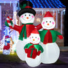 Lucktree Inflatable christmas Snowman, Santa Claus, Built-in Colorful LED Lights