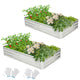 Lucktree Galvanized Raised Garden Bed