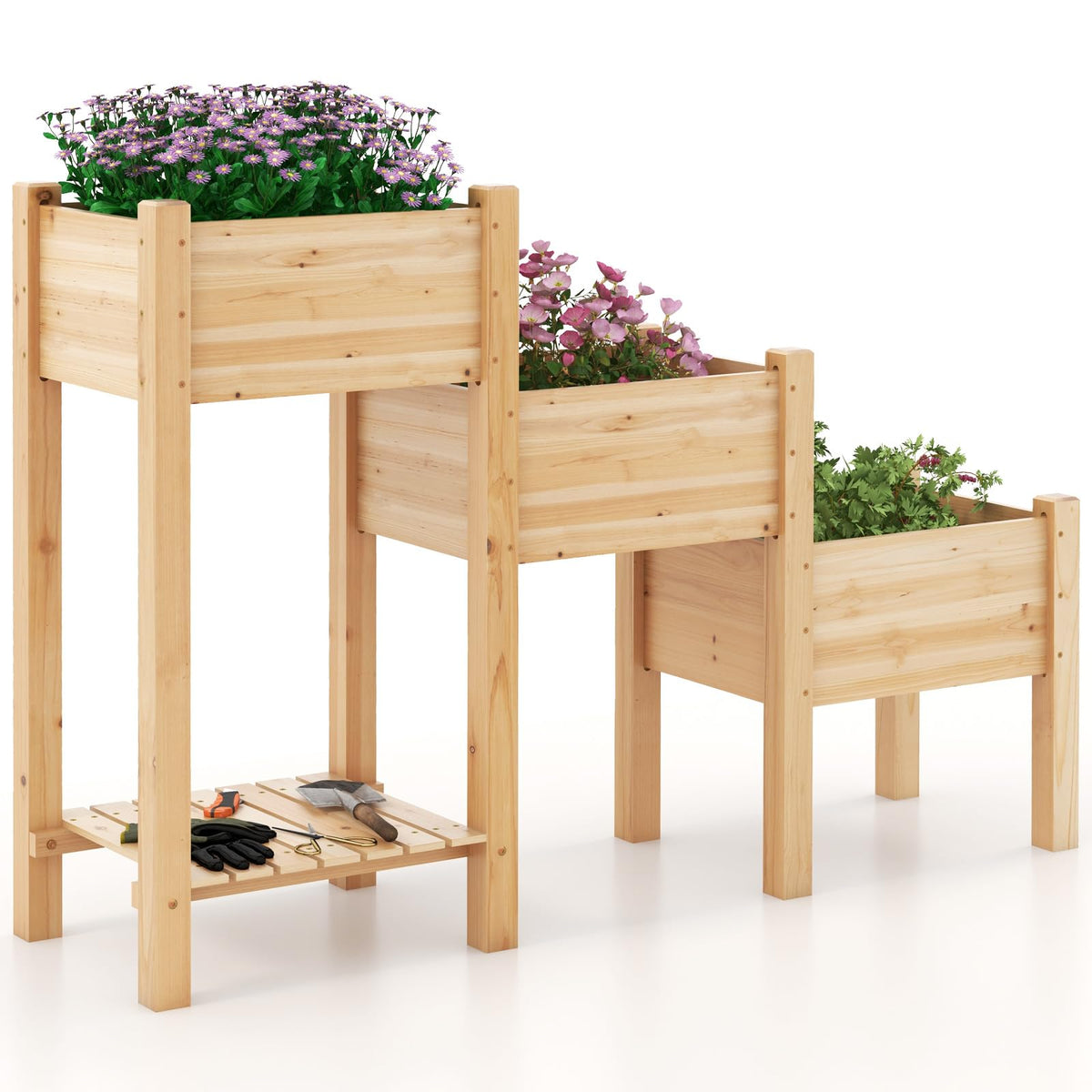 Lucktree Raised Garden Bed Set of 3