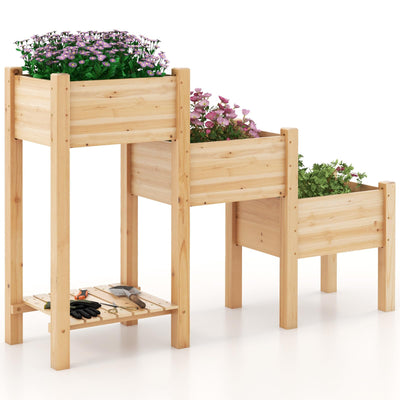 Lucktree Raised Garden Bed Set of 3