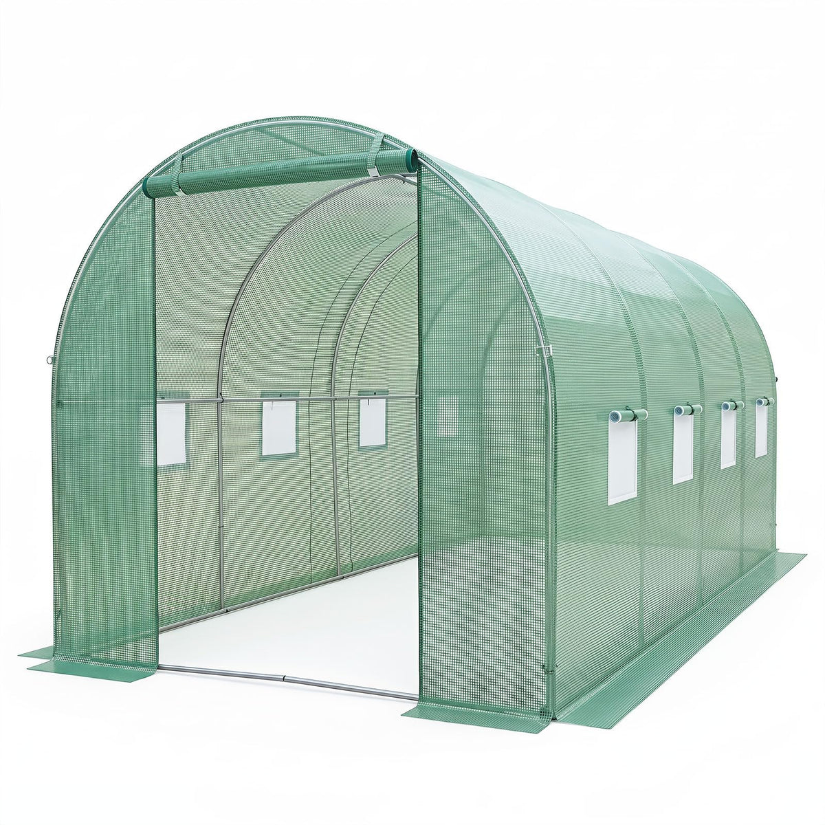 Lucktree 15 x 7 x 7 ft Walk-in Tunnel Greenhouse for Outdoors