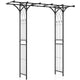 Lucktree Garden Arch Trellis, Wedding Arbor for Ceremony Party, 79''W x 81''H, Metal Garden Arbor for Climbing Plants Rose
