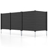 Lucktree Air Conditioner Fence 2 Panels - 48''W x 48''H Outdoor Privacy Screen with Upgraded Metal Stakes