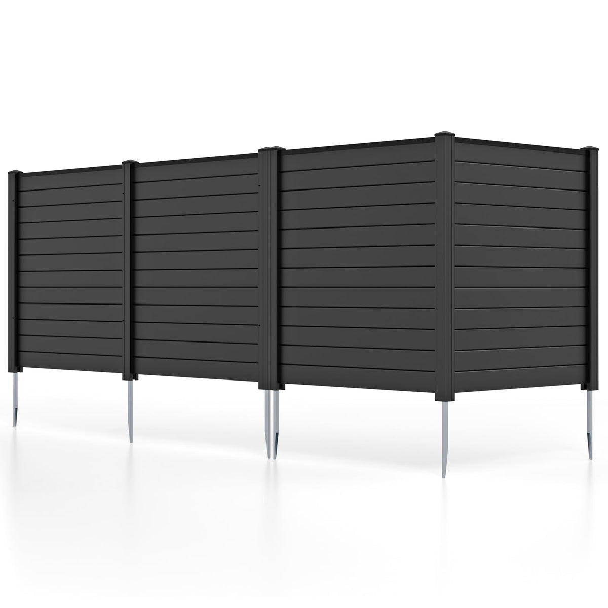 Lucktree Air Conditioner Fence 2 Panels - 48''W x 48''H Outdoor Privacy Screen with Upgraded Metal Stakes