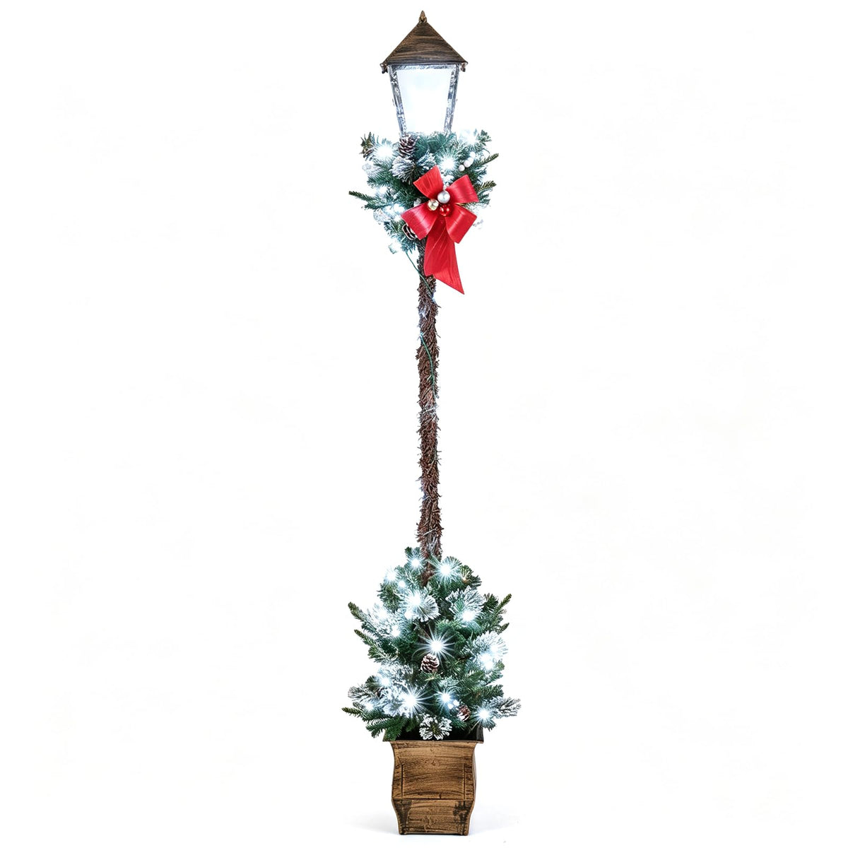Lucktree 6.1 FT Christmas Pre-lit Street Lamp