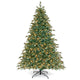 Lucktree 7ft Pre-Lit Artificial Christmas Tree, Hinged Full Xmas Pine Tree with 340 Warm White LED Lights