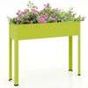 Lucktree Raised Garden Bed, Metal Planter Box with Legs, Drain Hole, Outdoor Indoor Elevated Garden Box