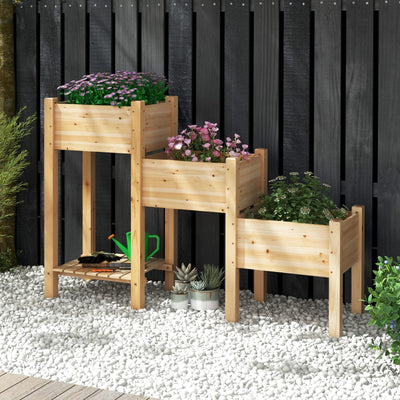 Lucktree Raised Garden Bed Set of 3