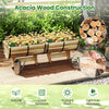 Lucktree Half Barrel Raised Garden Bed for Flower Vegetable Fruit