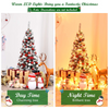 Lucktree 4.5ft / 6ft / 7.5ft Artificial Snow Flocked Christmas Tree - LucktreeUS
