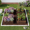 Lucktree 23" x 23" Square Wooden Raised Garden Bed (1/2)