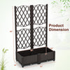 Lucktree 2 Pack Raised Garden Beds with Trellis