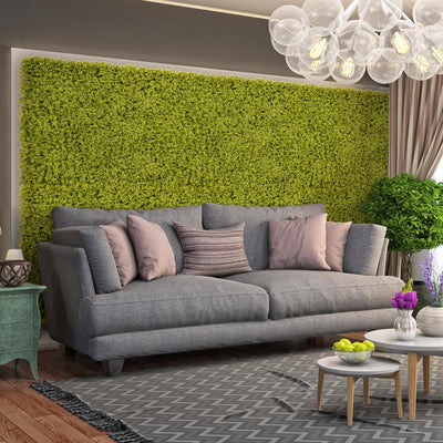 Lucktree 12PCS 20" x 20" Grass Wall Panels Backdrop, Garden Privacy Fence Screen, 33.3 Sq.ft Artificial Moss Wall Panels