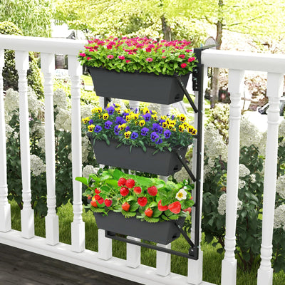 Lucktree Vertical Raised Garden Bed, Hanging & Wall-Mounted Planter Garden Boxes