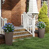 Lucktree 18" Tall Flower Pot Set of 2 Modern Decorative Planter Pots