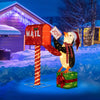 Lucktree Christmas Lighted Mailbox & Penguin