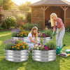 Lucktree 2 Pack Round Galvanized Raised Garden Bed Kit (2x2x1 FT)
