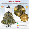 Lucktree 5ft Pre-Lit Dress Form Christmas Tree with Female Mannequin Torso Shawl Necklace