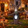 Lucktree 8 FT Halloween Inflatable Dead Tree with Animated Popping Ghost