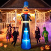 Lucktree 10 FT Animated Halloween Inflatable Pumpkin Gentleman Decoration