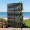 Lucktree 72''H x 48''W Freestanding Metal Privacy Screen with Stable Legs
