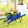 Lucktree Wooden Wagon Planter, Small Wheelbarrow Wagon Flower, Indoor & Outdoor Raised Bed