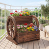Lucktree Garden Planter with Drainage Holes & Wheels for Flowers Herbs Vegetables