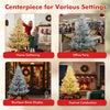 Lucktree 6FT / 7FT / 8FT Pre-Lit Snow Flocked Christmas Tree | Holiday Home Office Decoration