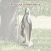 Lucktree Virgin Mary Garden Statue 31.5"| Blessed Mother Outdoor Religious Statue