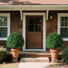 Lucktree 28 Inches Artificial Boxwood Topiary Ball Tree Set Sun-Protective Fake Shrub Plants