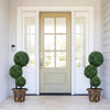 Lucktree 2.5 FT Artificial Boxwood Topiary Tree Evergreen Faux Potted Plants (1/2 Pack)