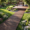 Lucktree 12 FT Wooden Garden Pathway (1/2)