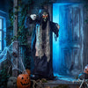 Lucktree 5.3 FT Halloween Animatronics Standing Hunchback Witch Decorations