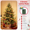 Lucktree 7ft Pre-lit Artificial Christmas Tree with 340 Warm White LED Lights, 1090 Branch Tips