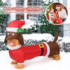 Lucktree 5.2 ft Inflatable Long Weiner Dog, Blow Up Yard Decoration