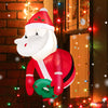 Lucktree 3.5 FT Christmas Lighted Inflatable Santa Claus Broke Out from Window