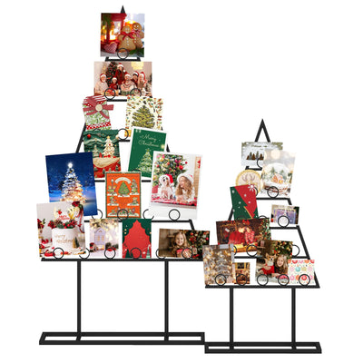 Lucktree 2 Pack Christmas Tree Photo Holder with 36 Round Clips