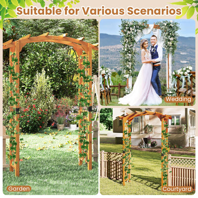 Lucktree Wooden Wedding Arch for Ceremony Party