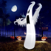 Lucktree 12 FT Halloween Inflatable Ghost, Quick Blow up Halloween Decoration, Giant Inflatable Specter with Bright LED Lights