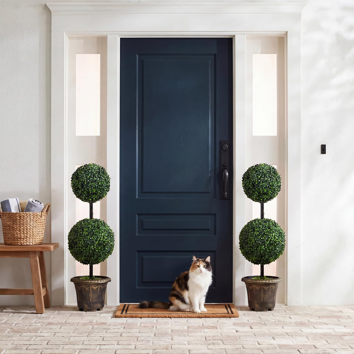 Lucktree 3 FT Artificial Boxwood Topiary Tree(1/2)