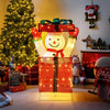 Lucktree Lighted Snowman in Gift Box Christmas Decoration